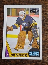 1987-88 O-PEE-CHEE NHL HOCKEY #78 TOM BARRASSO BUFFALO SABRES