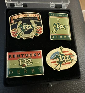 2006 SET OF 4 KENTUCKY DERBY 132 PINS 2006 ORIGINAL PACKAGE - Picture 1 of 1