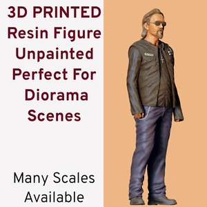 Sons of Anarchy Chibs Resin 3d Printed Diorama Figure Unpainted Very Detailed - Picture 1 of 7