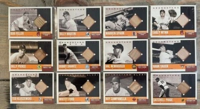 Juego de reliquias de asiento de estadio Topps Heritage Grandstand Glory 2002 (cartera Paige) raro Foto 1 de 2