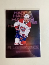 2022-23 Upper Deck Series 2 Fluorescence Red Jordan Harris #F-42 Rookie RC
