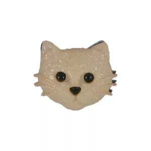 Botones de caña de cabeza de gato de 18 mm para tejer, ropa artesanal niños - Imagen 1 de 1