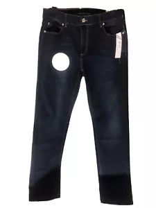 Women TAHARA JEANS. MID RISE SKINNY FIT KELLY FIT SIZE 12/31 Blue Stretch - Picture 1 of 9