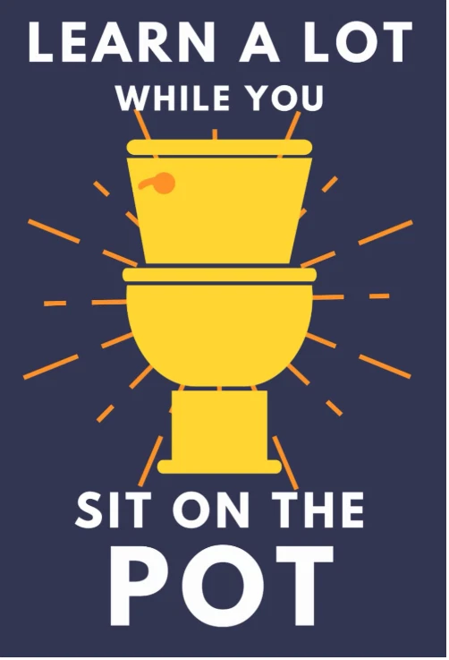 Learn A Lot While You Sit On The Pot: Funny Bathroom Trivia Book - LIKE NEW - Image 1 of 1