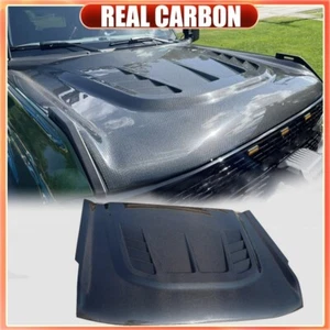 Tapa de cubierta de motor capó delantero de fibra de carbono apta para Ford BRONCO 2021-2023  - Imagen 1 de 14