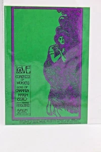 THE FAMILY DOG FD-109 SALÓN DE BAILE AVALON 1968 FOLLETO STANLEY MOUSE - Imagen 1 de 3