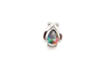 14k White Gold Mystic Topaz Pendant - Image 1 of 4