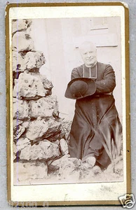 PHOTO CDV . Abbé Raymond Hutinet . curé à Perrancey . 52 Haute-Marne - Bild 1 von 2