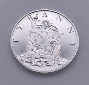 Tyrannei - 1 oz .999 Feinsilbermedaille Stempelglanz Intaglio Mint Political Satire - Bild 1 von 2