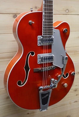 全新 Gretsch G5420T 电动中空车身 单切 带 Bigsby 橙色着色 — 第 1/4 张图片