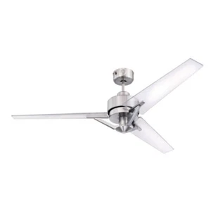 Ceiling Fan with Remote Control Fan Without Lamp Julien Nickel 137 CM - Picture 1 of 4