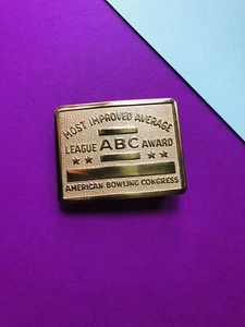 American Bowling Congress 1971-1972 Most Improved Average Belt Buckle Sports - Bild 1 von 7