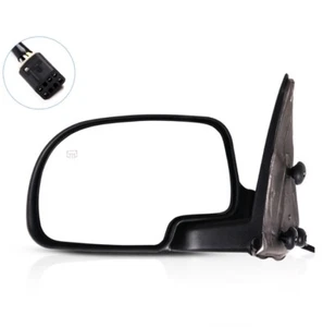For 1999-2002 Chevy Silverado 1500 Chrome Heated Power Side View Mirror Driver - Picture 1 of 4