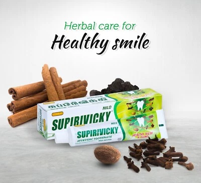 MARKENLOS 10 x Siddhalepa Supirivicky Non Fluoridated Toothpaste 40g 70g 110g Original