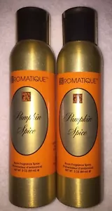 2 Cans Aromatique PUMPKIN SPICE Decorator Room Fragrance Sprays 3 oz - Picture 1 of 2