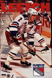 1994 Brian Leetch New York Rangers Original Starline Poster OOP - Picture 1 of 1