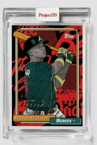 2021 Topps Project70 #834 Ronald Acuna Jr. by Morning Breath Atlanta Braves SP! - Bild 1 von 2