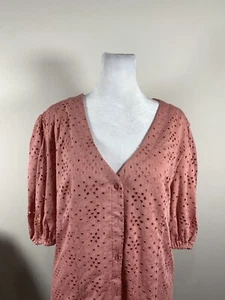 The Shirt WOMENS Pink Colored V Neck Top, Size S - Picture 1 of 9
