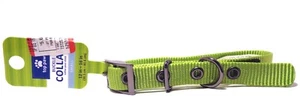 TOP PAW Gunmetal Lime Canvas Adjustable Dog Collar (S) (NEW) - Picture 1 of 6