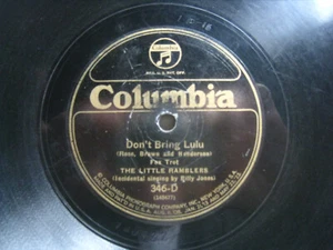 Little Ramblers Don't Bring Lulu / Cross Worlds... *Columbia 346D 10" 78 rpm - Picture 1 of 3