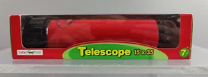 NEW SAFARI LTD SCOPE RED TELESCOPE 15 x 35 FOR KIDS AGES 7+ - Picture 1 of 8