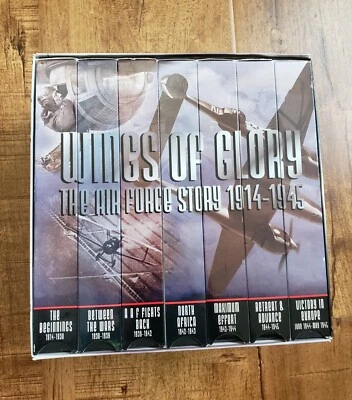 WINGS Of GLORY THE AIRFORCE STORY 1914-1945 Box Set 1996 WWII Documentary 7 VHS - Image 1 of 4