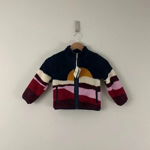 NWT Faherty Kids Mountain Sunset High Pile Fleece Jacket Size 4T Unisex - Picture 1 of 7