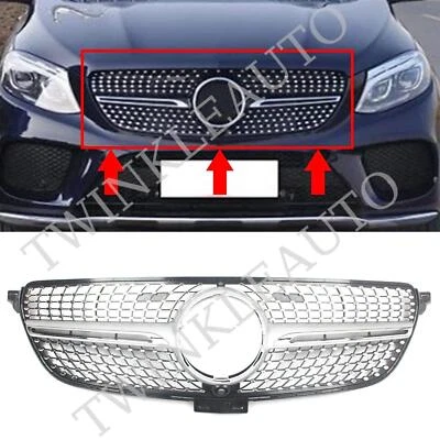 Parrilla de parachoques delantero para automóvil Mercedes Benz GLE-Coupe C292 W292 2016-2019 Foto 1 de 4