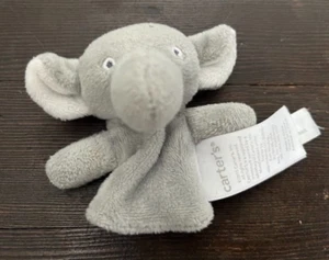 Carters Elefante Grigio Peluche Dito Pupazzo Giocattolo - Foto 1 di 4