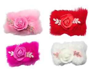 1pc 3.5Inch Soft Feather Trim Fluffy Marabou Feather Hair Clips Girl Hair Slide