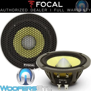 FOCAL 3KRX3 3" 50W RMS K2 POWER MIDRANGE CAR AUDIO 4 OHM SPEAKERS & GRILLS NEW - Picture 1 of 2