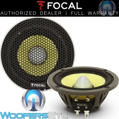 FOCAL 3KRX3 3" 50W RMS K2 POWER MIDRANGE CAR AUDIO 4 OHM SPEAKERS & GRILLS NEW - Image 1 of 2