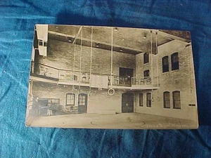 Early 20thc YWCA GYMNASIUM Interior Scene FT WAYNE Indiana REAL PHOTO POSTCARD - Picture 1 of 2