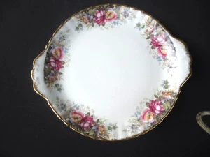 Royal Albert Autumn roses tab handle cake plate platter bone china as new - Bild 1 von 6