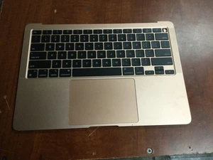 OEM Macbook Air 13" 2020 M1 A2337 Topcase Keyboard Palmrest Rose Gold Grade A - Picture 1 of 2