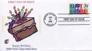 C³ C-Cubed 4079 Happy Birthday Cake with Candles 110 - Foto 1 di 1