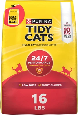 Purina Tidy Cats Aglumping Cat Litter Control de Olores, Rendimiento 24/7 Multi Cat Li Foto 1 de 4