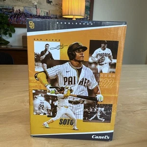 2023 San Diego Padres #22 Juan Soto Shuffle Canel's Bobblehead SGA Baseball Bat - Picture 1 of 18