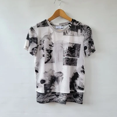 Foto artística Desigual collage doble capa manga corta para mujer talla grande mediana Foto 1 de 4