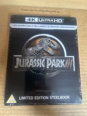 Jurassic Park III (3) UK 4K UHD Blu Ray Steelbook UK NEW & SEALED - Rare ! - Image 1 of 4