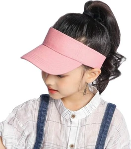 Kids Visor Sun Hat Adjustable Athletic Sports 6 to 12 2-6 Years, Pink - Bild 1 von 8