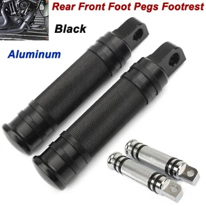 Black Male Mount Foot Pegs Footpegs For Harley Sportster 883XL Chopper Bobber US - Picture 1 of 7