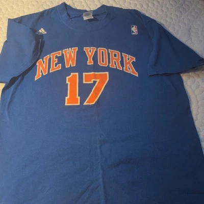 New York Knicks Shirt Mens Large Blue "Linsane" Jeremy Lin NBA Basketball Tee - Image 1 of 4