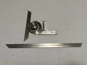 Vintage Brown And Sharpe 496 Bevel Protractor With 12in Blade - Picture 1 of 2