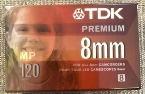 TDK 120 8 mm 120 Minuten Premium Camcorder Videokassetten 1er-Pack versiegelt - Bild 1 von 4