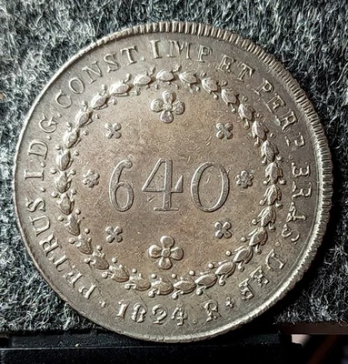 1826 Rio Brazil 640 Reis - Image 1 of 2