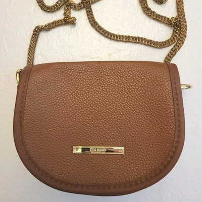 Steve Madden Mini Bolso de Sillín Guijarro Cuero Sintético Bandolera Correa de Cadena Foto 1 de 4