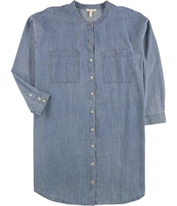 Eileen Fisher Womens Chambray Shirt Dress - Picture 1 of 3