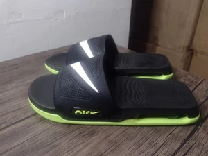 Nike Air Lime Green Slip On Flip Flops Men's Size 10.5 - Picture 1 of 4