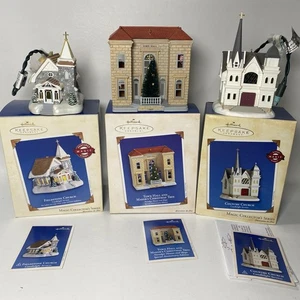 Punze Andenken Ornament Landkirche, Feldsteinkirche & Rathaus mit Lites - Bild 1 von 12